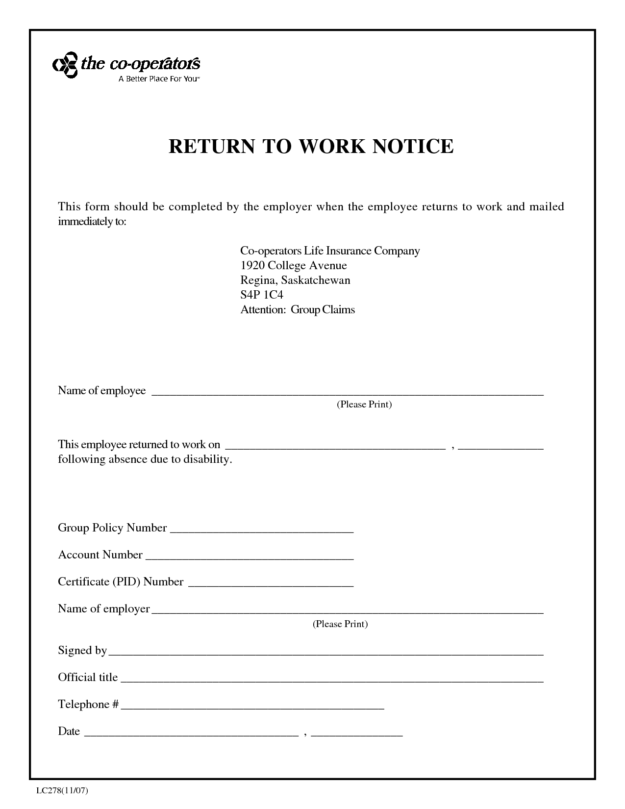 Return To Work Slip Template - Tutlin.psstech.co - Free Printable Doctor Excuse Slips