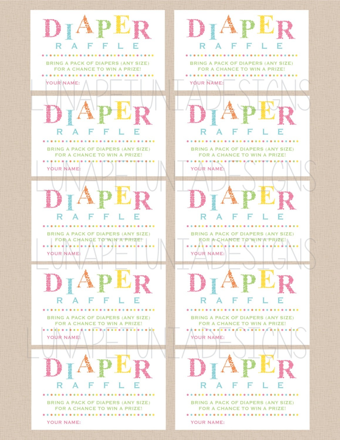 Diaper Raffle Tickets The Highly Effective Strategy To Getting More 