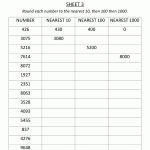 Rounding Worksheet To The Nearest 1000   Free Printable 4Th Grade Rounding Worksheets