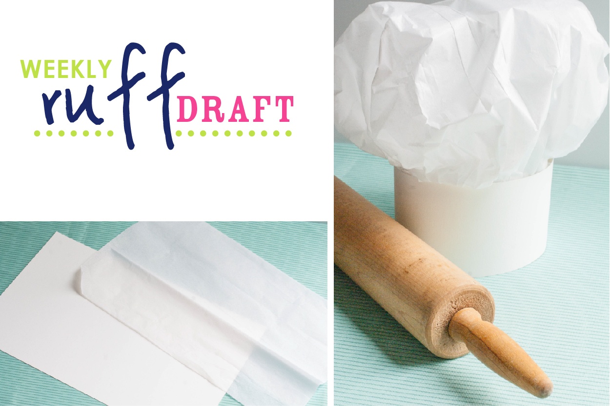 Ruff Draft: How To Make A Tissue Paper Chef Hat - Anders Ruff Custom - Free Printable Chef Hat Pattern