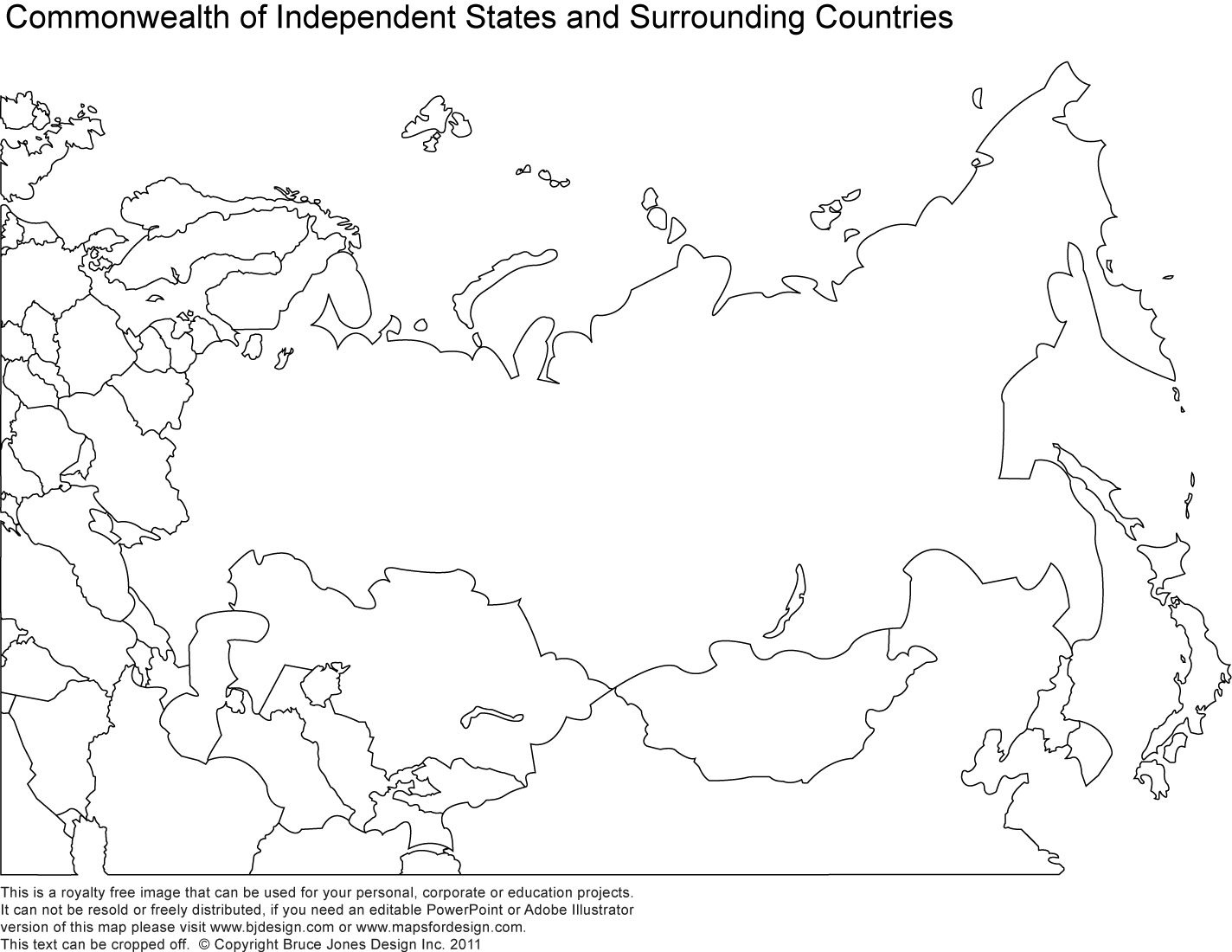 Russia, Asia, Central Asia Printable Blank Maps, Royalty Free | Maps - Free Printable Map Of Russia