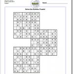 Samurai Sudoku Triples | Math Worksheets | Sudoku Puzzles, Puzzle   Free Printable Samurai Sudoku