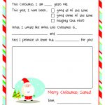 Santa Letters: 10 Free Printable Letters To Santa | Mistletoes   Letter To Santa Template Free Printable