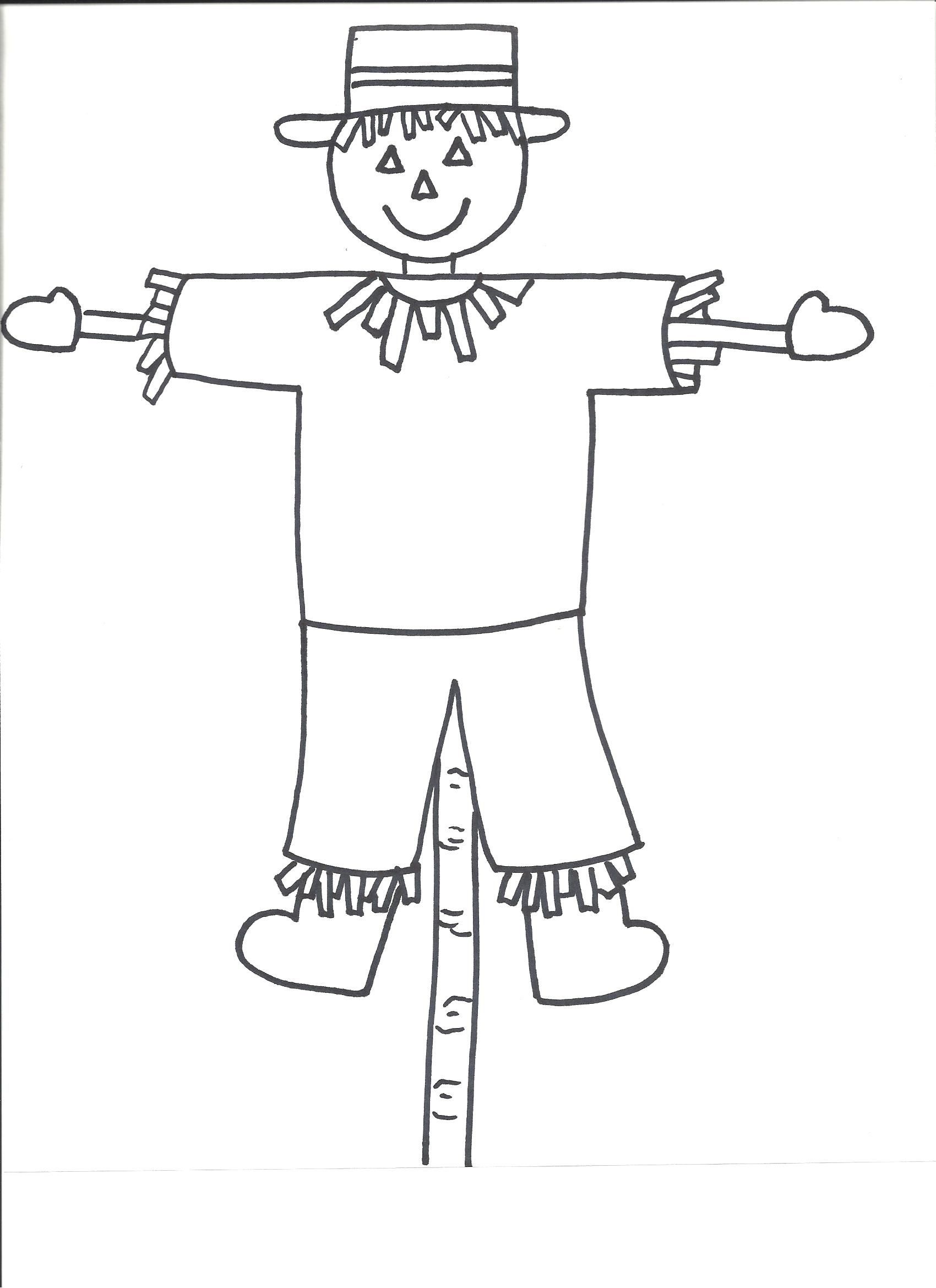 Scarecrow Template | Templates - Crafts For Preschool Kids | Art - Free Scarecrow Template Printable