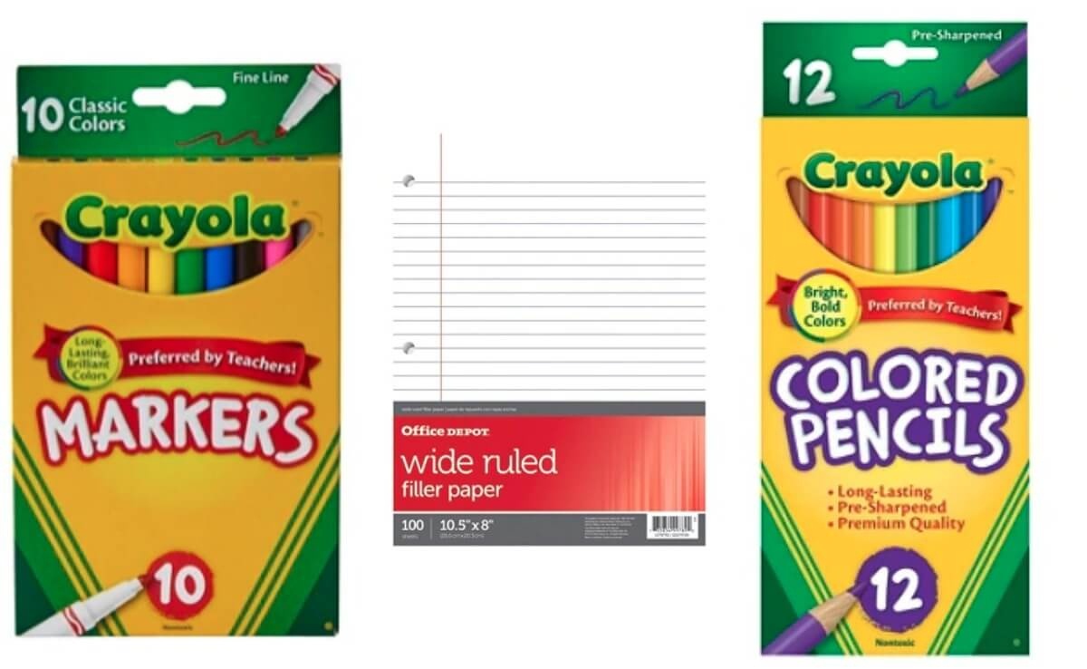 School Supply Deals At Office Depot/officemax - Crayola Pencils - Free Printable Crayola Coupons