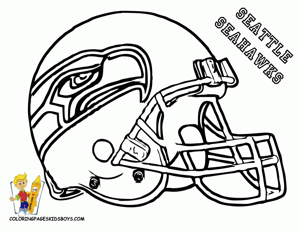 Seahawks Football Coloring Pages | Only Coloring Pages | Football - Free Printable Seahawks Coloring Pages