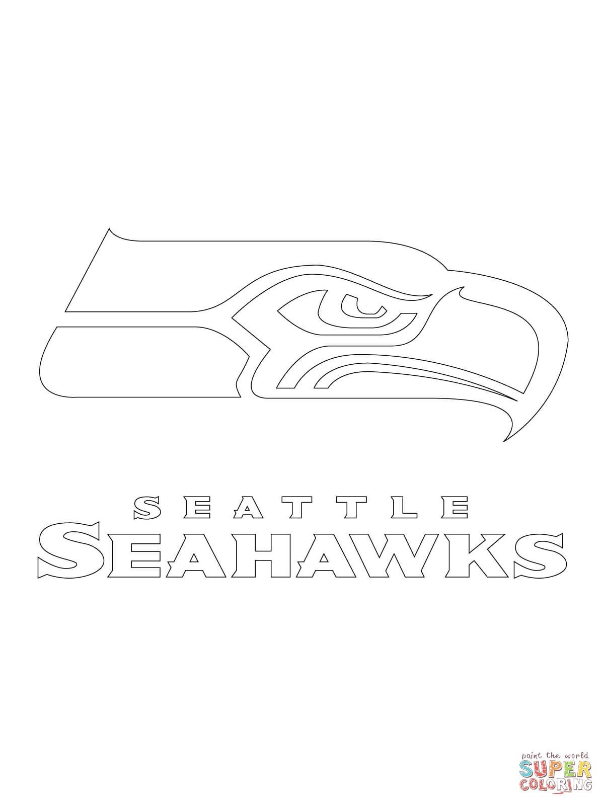 Seattle Seahawks Logo | Super Coloring | Books Worth Reading - Free Printable Seahawks Coloring Pages