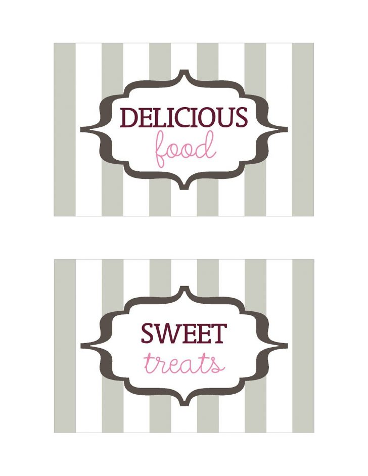 Free Printable Baby Shower Table Signs