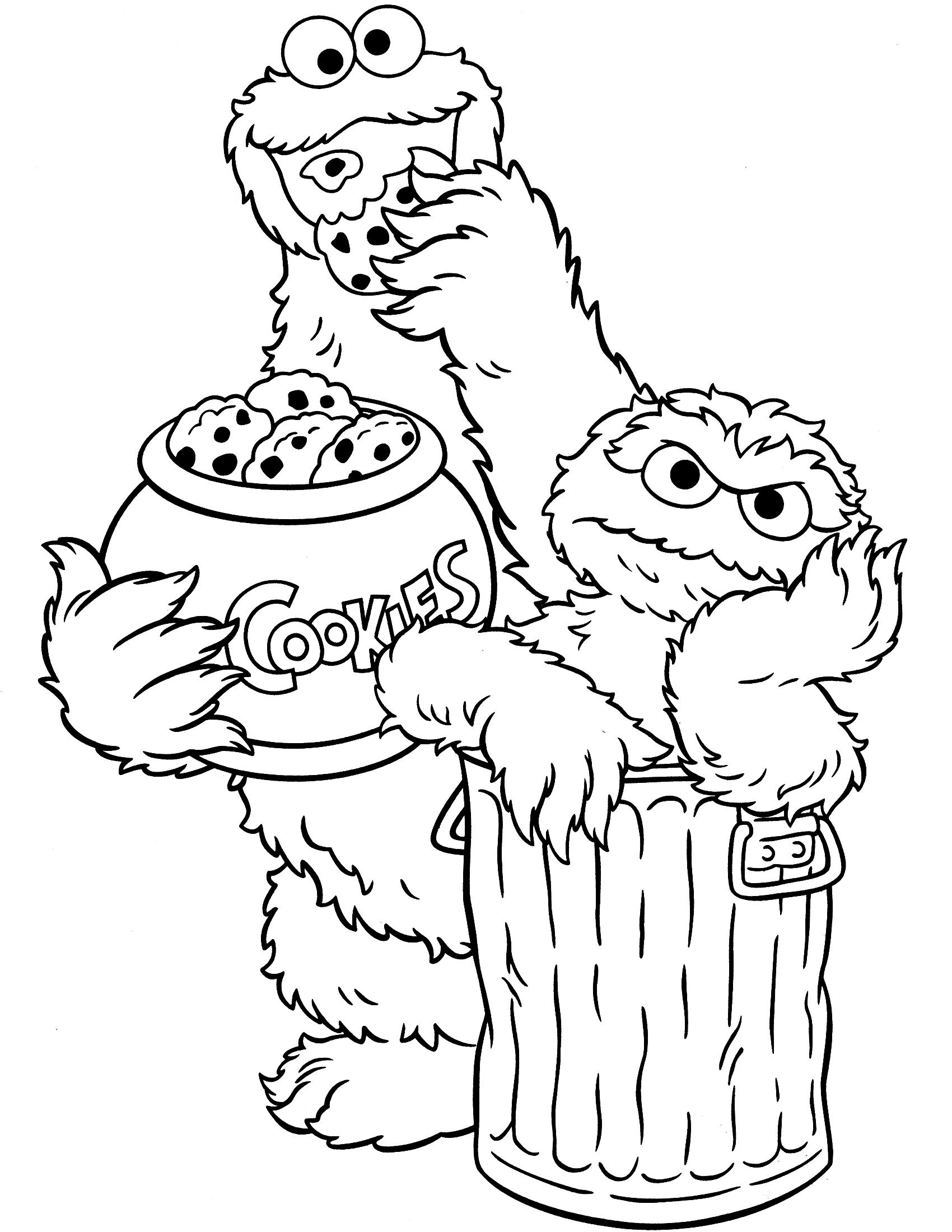 Sesame Street Coloring Pages - Google Search | Seseme Party | Sesame - Free Printable Coloring Pages Sesame Street Characters