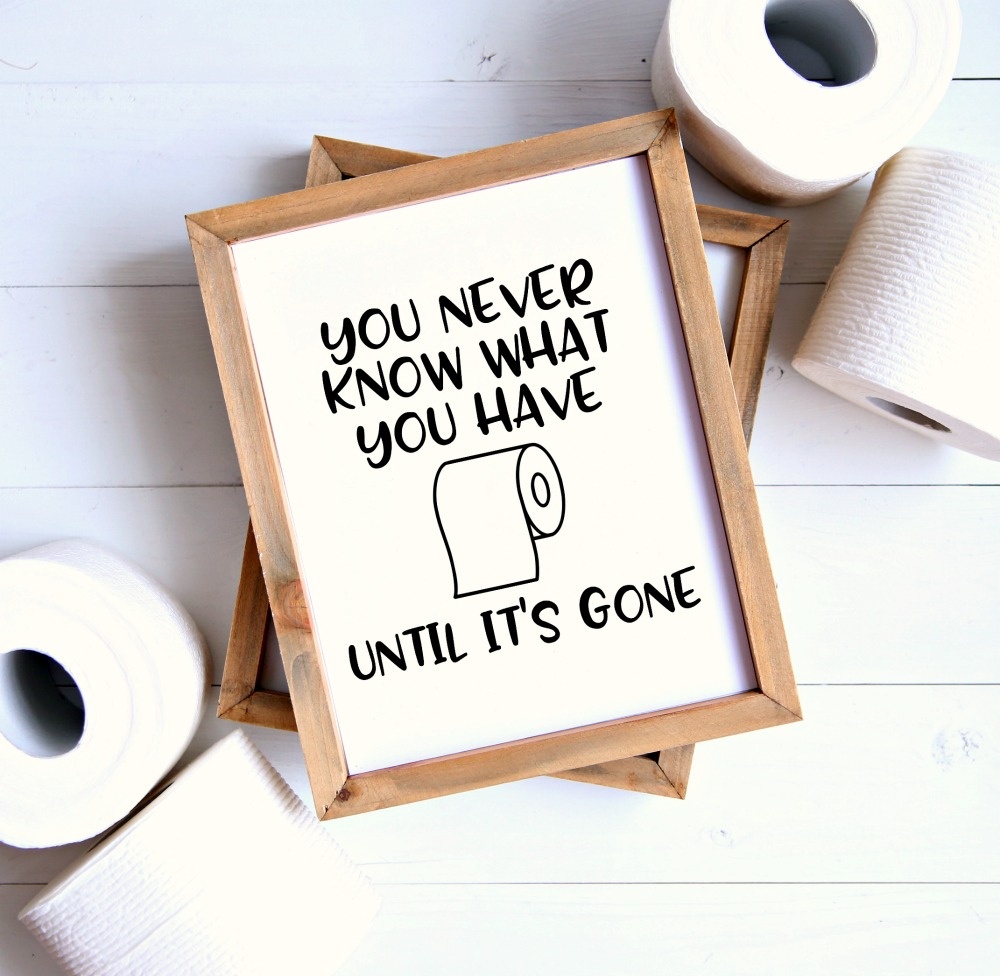 Set Of 4 Printable Bathroom Signs - Happy-Go-Lucky - Free Printable Funny Office Signs
