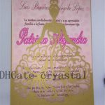 Shimmer Laser Cut Quinceanera Invitations. Gold Laser Cut Dress   Free Printable Quinceanera Invitations