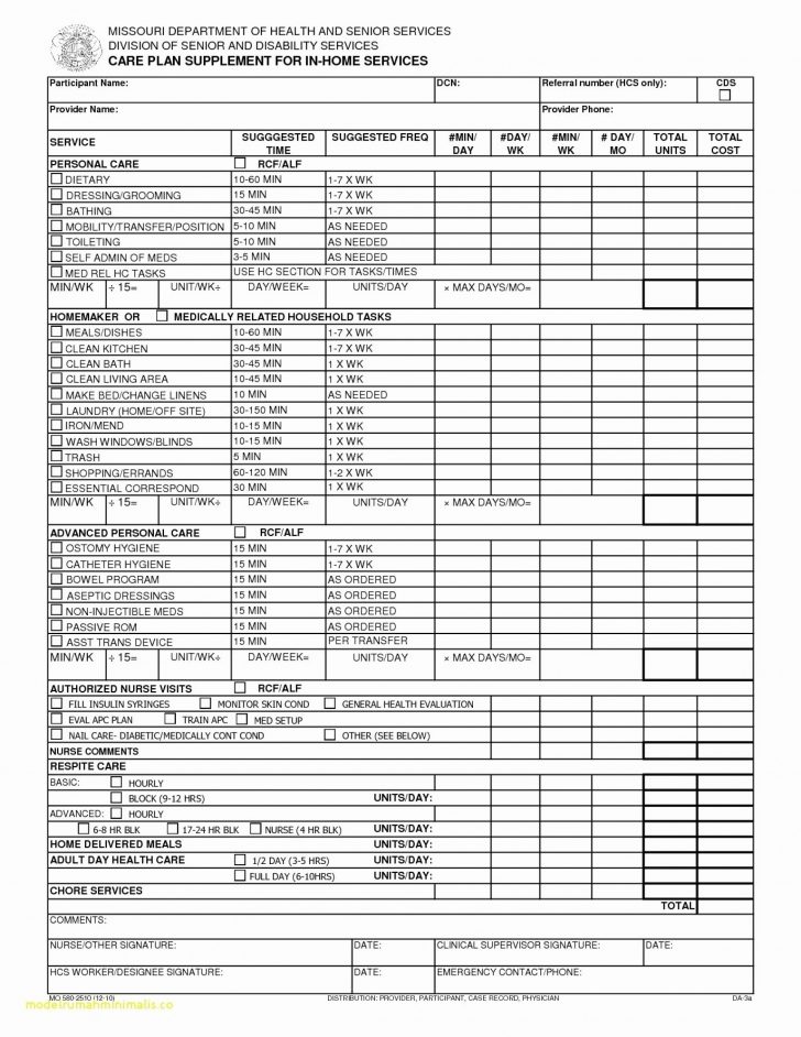 Shocking Home Health Care Plan Template Tinypetition Free Printable 