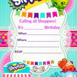 Shopkins Party Invite Download Free! | Encore Kids Parties   Printable Invitations Free No Download