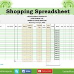 Shopping Spreadsheet, Great List To Go Shopping When Using Coupons   Free Printable Coupon Spreadsheet