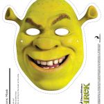 Shrek Photo Booth Props: Free Printable Shrek Mask | Sebastian's   Free Printable Shrek Birthday Invitations