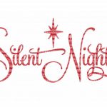 Silent Night Christmas Svg File, Svg Files For Cameo And Cricut Design  Space, Iron On Decal, Printable Transfer, Dxf Commercial Use,   Free Printable Christmas Iron On Transfers