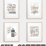 Six Coffee Printables | Printables | Coffee Bar Home, Coffee Nook   Free Printable Coffee Bar Signs