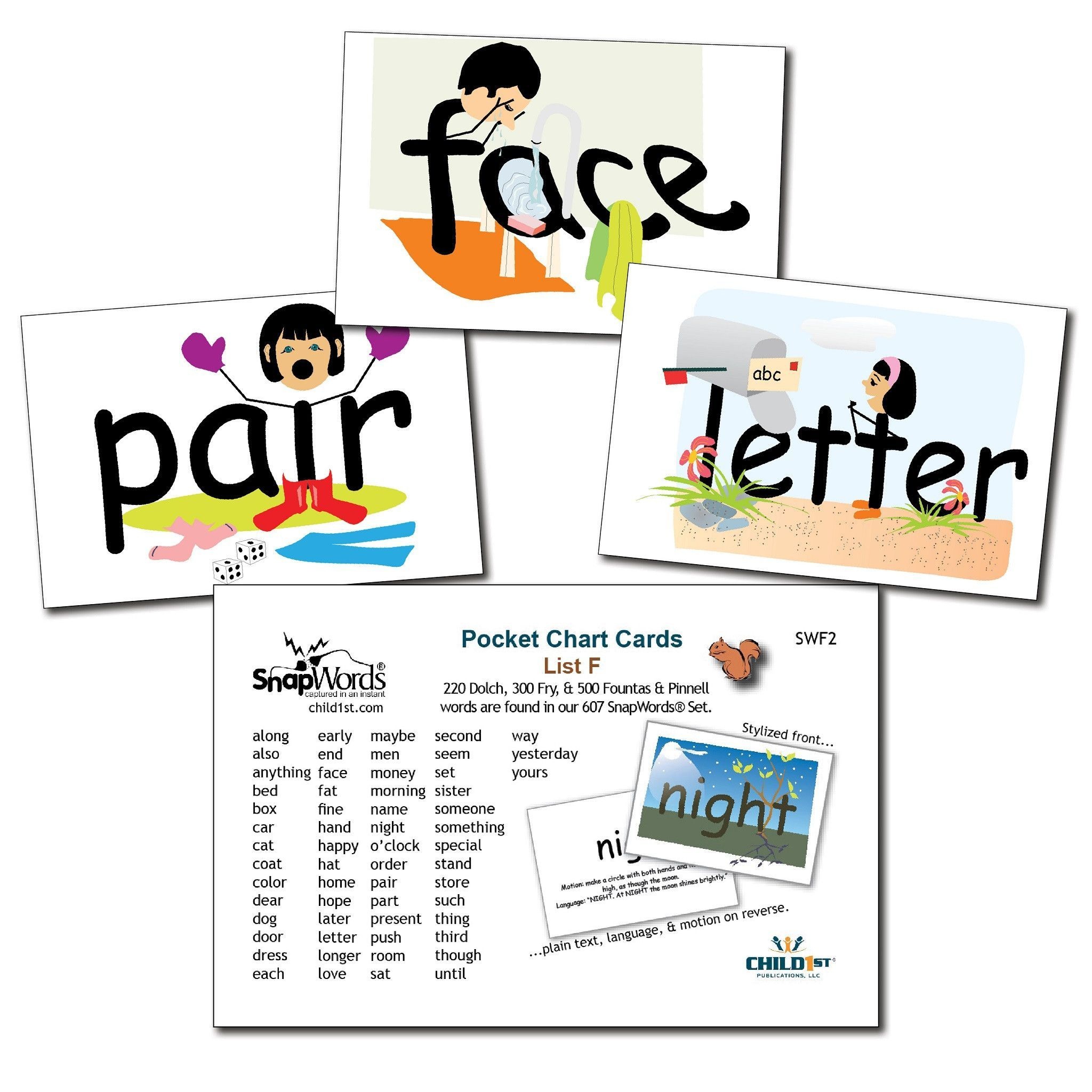 Snapwords® List F Pocket Chart Cards | Kids Learning Resources - Free Printable Snapwords