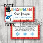 Snowman Soup Bag Topper Printable | Etsy   Snowman Soup Free Printable
