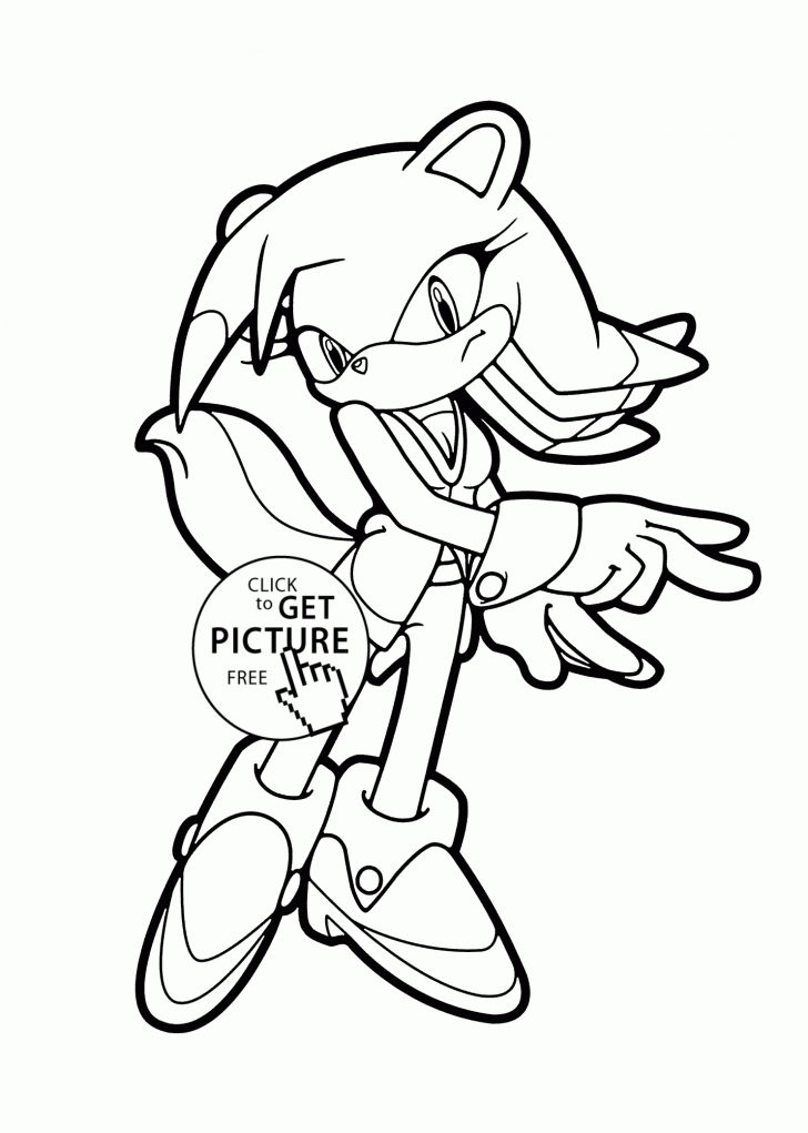 Sonic Characters Coloring Pages For Kids, Printable Free - Sonic ...