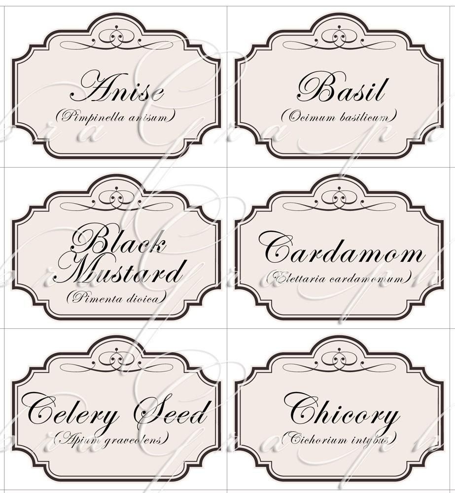 Free Herb Plant Labels For Mason Jars And Pots - Free Printable Herb