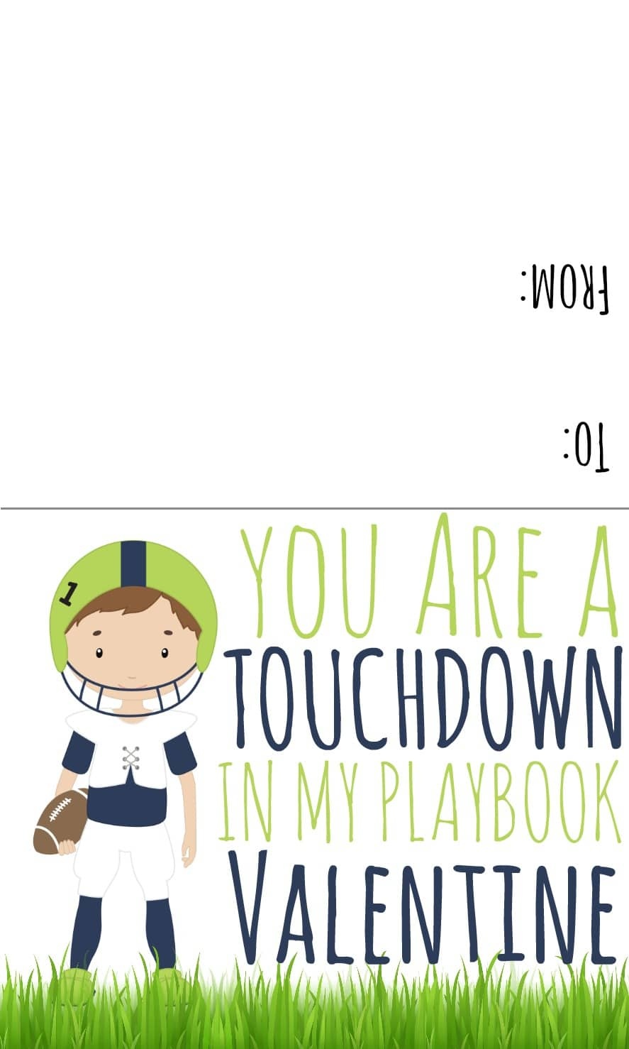 Free Printable Football Valentines Day Cards Free Printable