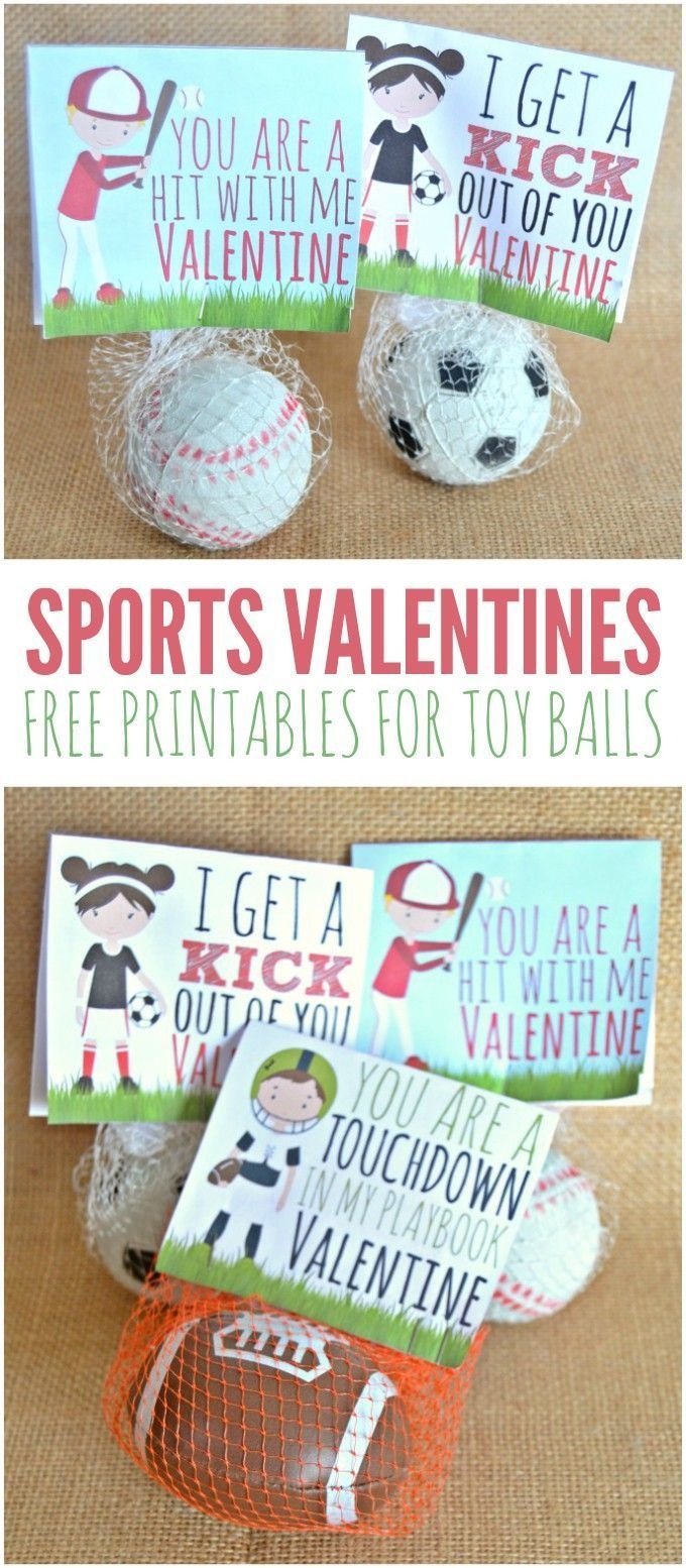 Sports Valentines Printables - Candy Free Valentine's Day Ideas - Free Printable Football Valentines Day Cards