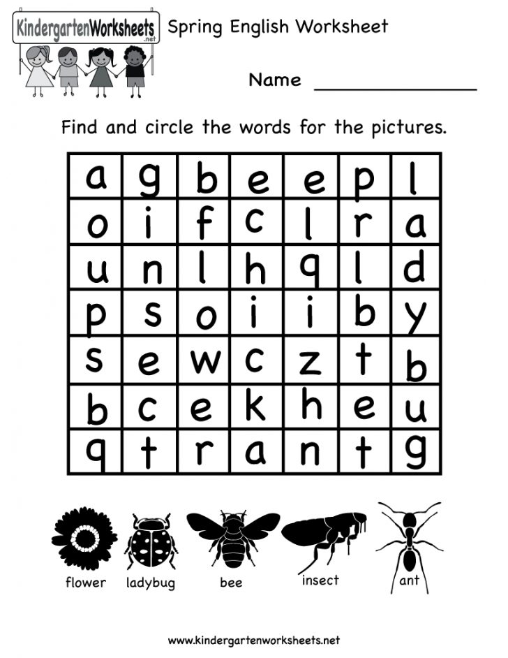 Free Printable Spring Worksheets For Kindergarten