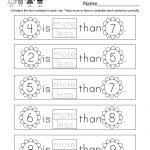 Spring Math Worksheet   Free Kindergarten Seasonal Worksheet For Kids   Free Printable Math Worksheets For Kids