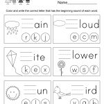 Spring Spelling Worksheet   Free Kindergarten Seasonal Worksheet For   Free Printable Spring Worksheets For Kindergarten