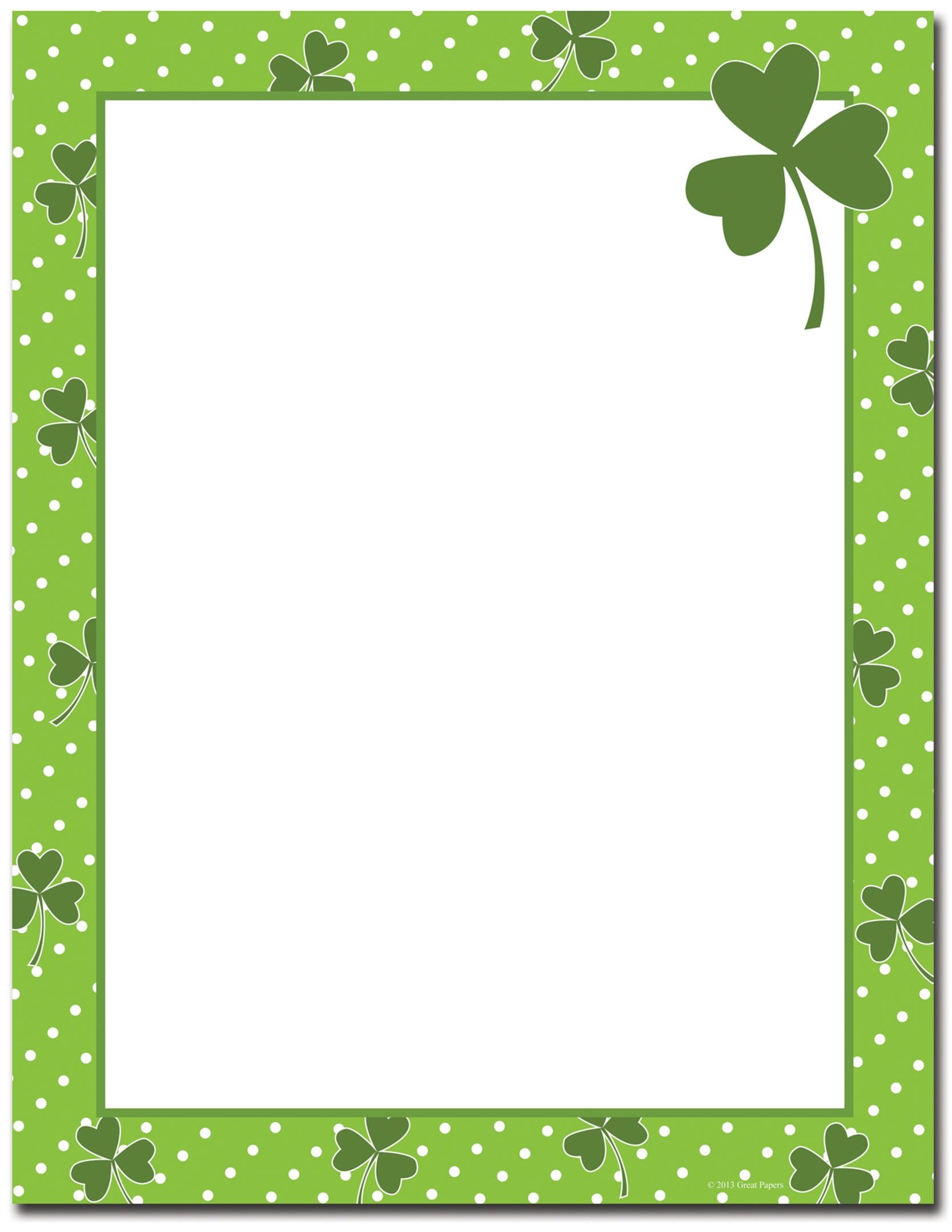 St Patrick s Stationery Free Downloadable St Patrick s Free Printable St Patricks Day 