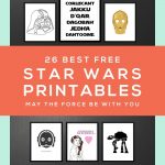 Star Wars Free Printables • A Roundup | Free Printables • Roundups   May The Force Be With You Free Printable