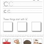 Subscriber Exclusive Freebie}   Letter C: Write, Cut & Paste   Free Printable Kindergarten Worksheets Cut And Paste