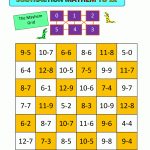 Subtraction Games 2Nd Grade   Free Printable Maths Games
