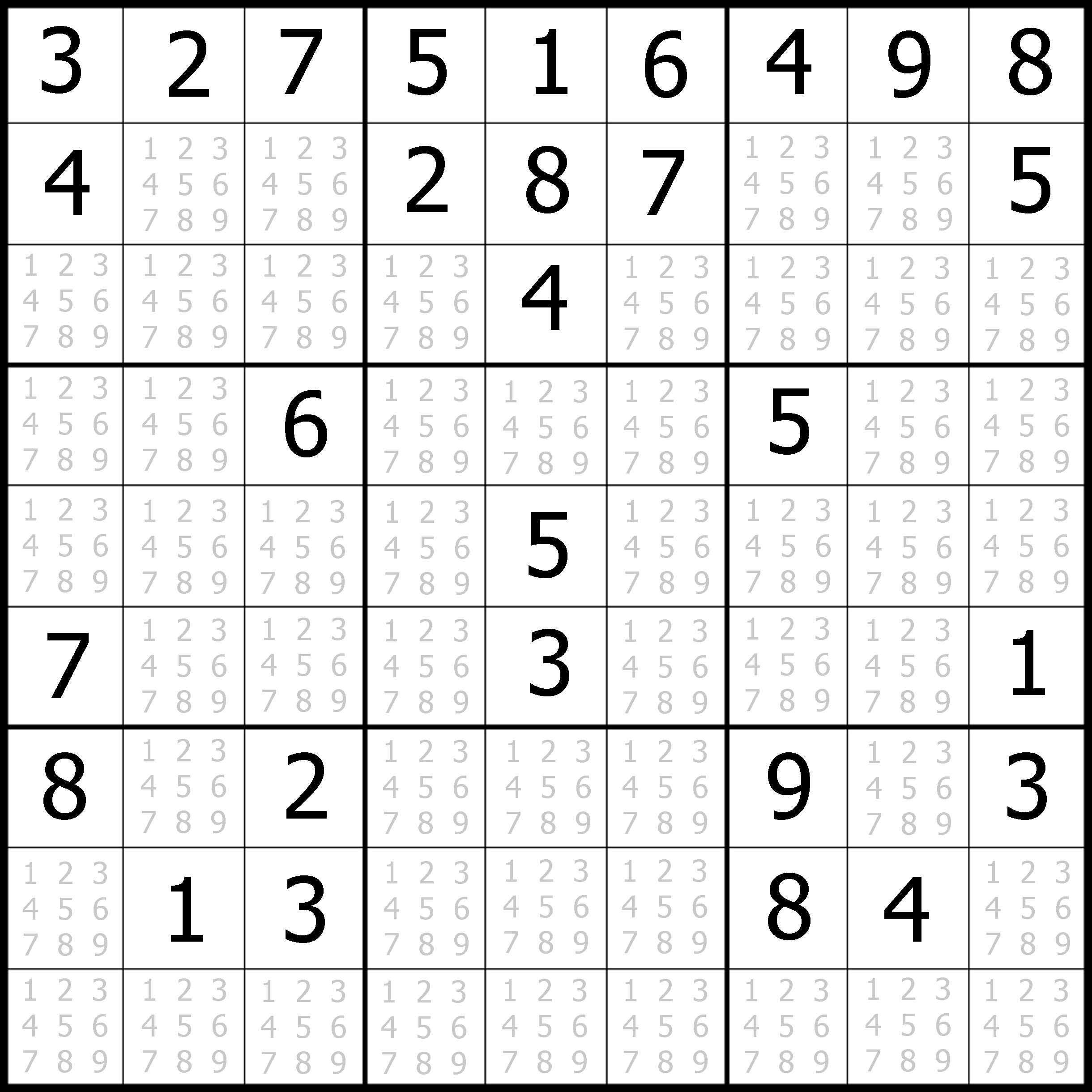 Sudoku Printable | Free, Medium, Printable Sudoku Puzzle #1 | My - Free Printable Sudoku With Answers