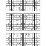 Sudoku Printable Medium 6 Per Page   Free Printable Sudoku 6 Per Page