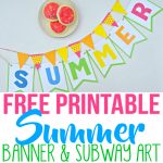 Summer Party Decor With Free Printables   Simple Made Pretty   Free Printable Summer Pictures