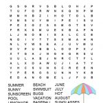 Summer Word Search Free Printable | Games | Summer Words, Activity   Free Printable Summer Puzzles