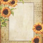 Sunflowers ~ Free Printable Stationery | Graphics: Lilac & Lavender   Free Printable Sunflower Stationery