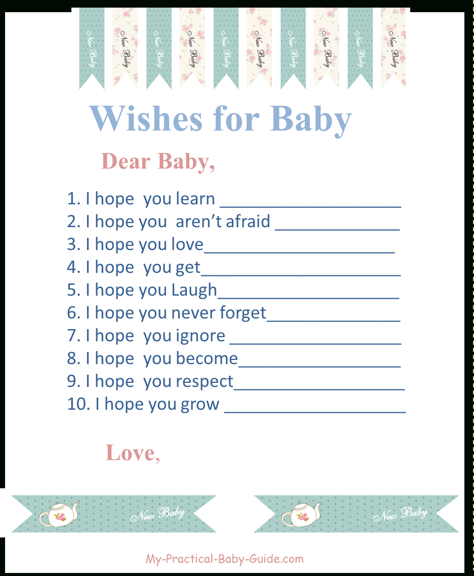 Tea Garden Party Baby Shower - My Practical Baby Shower Guide - Free Printable Tea Party Games