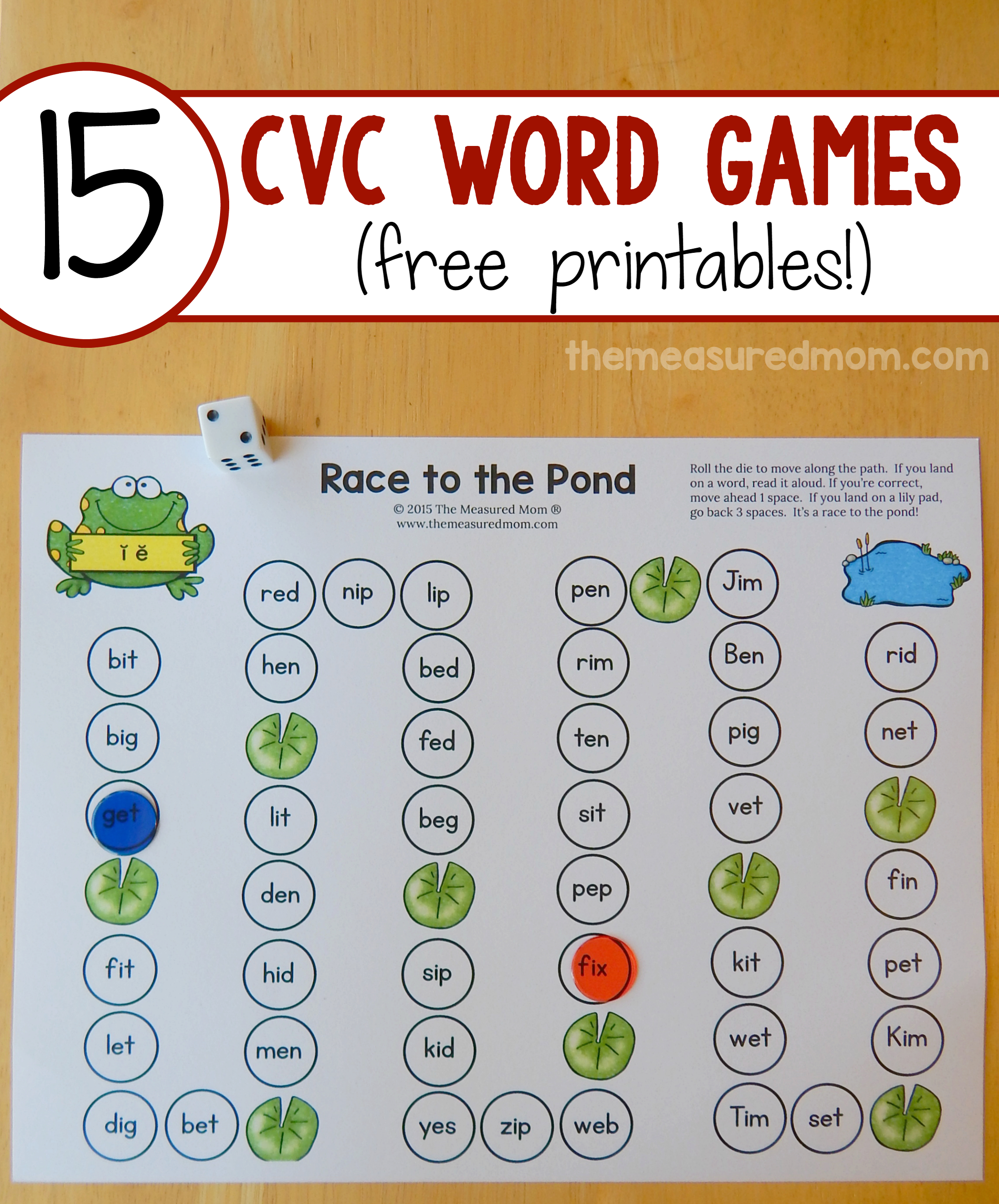 Teach Cvc Words With 15 Free Games! - The Measured Mom - Free Printable Cvc Worksheets