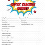 Teacher Survey: Free Downloadable Room Parent Resource | Signup   Make A Printable Survey Free