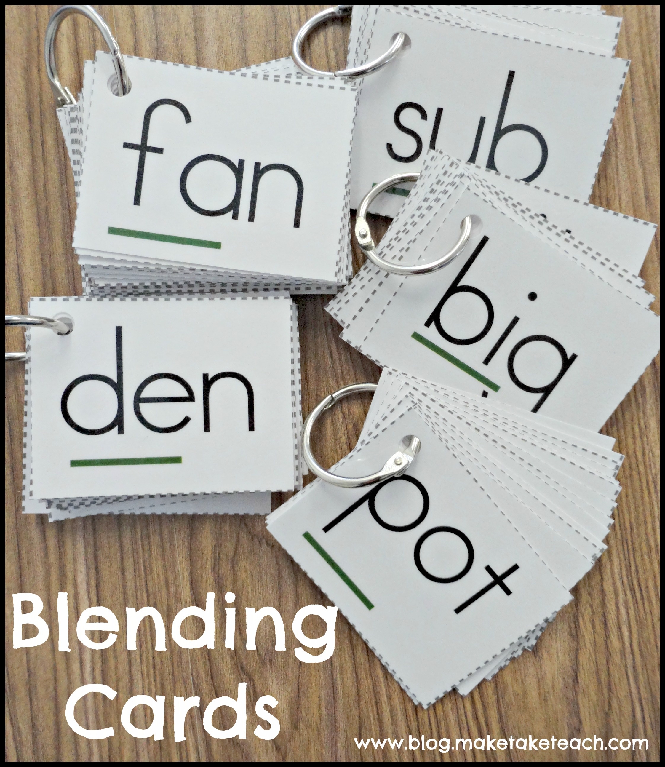Teaching Students To Blend Words - Make Take &amp;amp; Teach - Free Printable Blending Cards