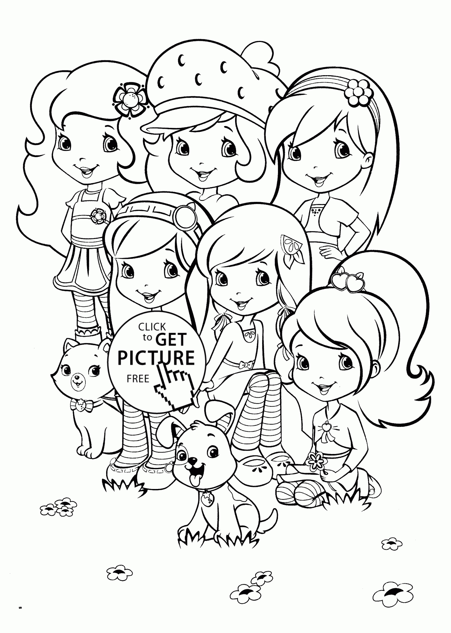 Strawberry Shortcake Coloring Pages Free Printable - Free Printable