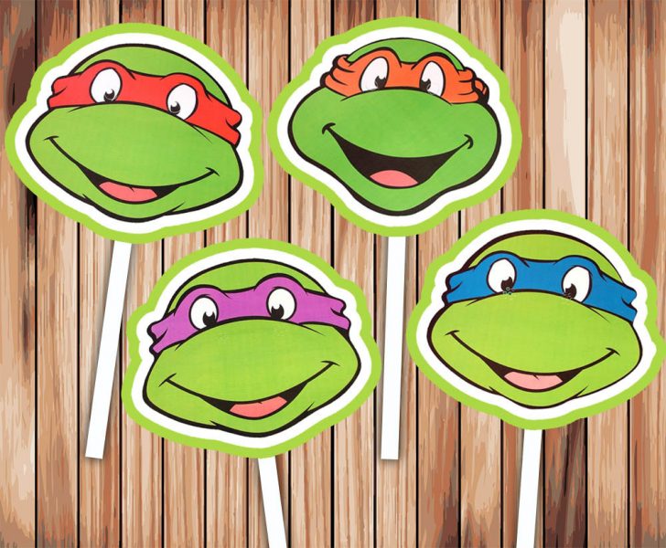 Free Printable Teenage Mutant Ninja Turtle Cupcake Toppers