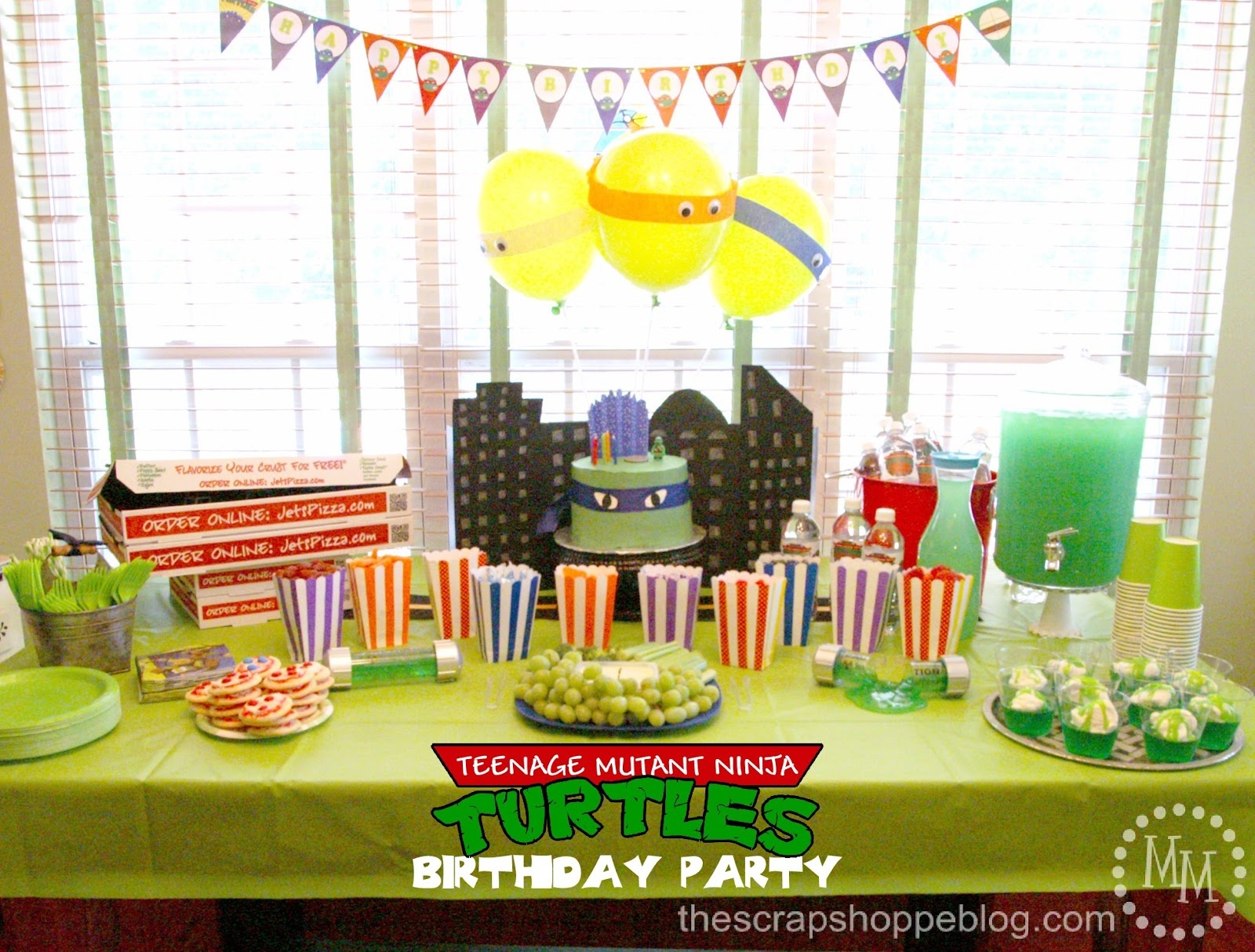 Teenage Mutant Ninja Turtle (Tmnt) Birthday Party - The Scrap Shoppe - Free Printable Teenage Mutant Ninja Turtle Cupcake Toppers