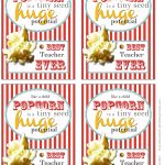 Thank You For Popcorn Printable For Primary Teachers | Primary   Free Popcorn Teacher Appreciation Printable
