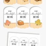 Thankful For You Tags| Free Printable Tags For Thanksgiving Gifts   Thankful For You Free Printable Tags