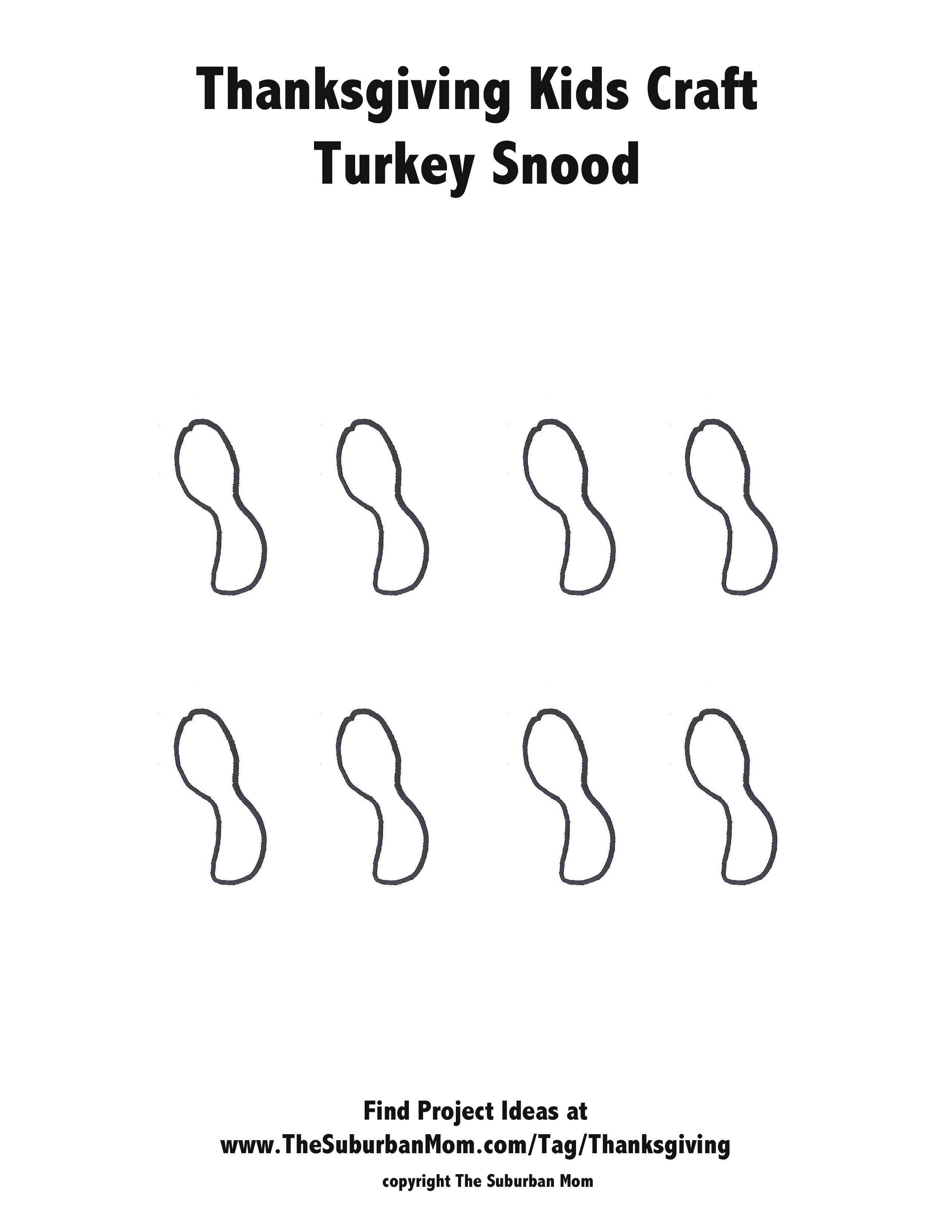 Thanksgiving Kids Craft: Handprint Turkey Crown - The Suburban Mom - Free Printable Turkey Craft