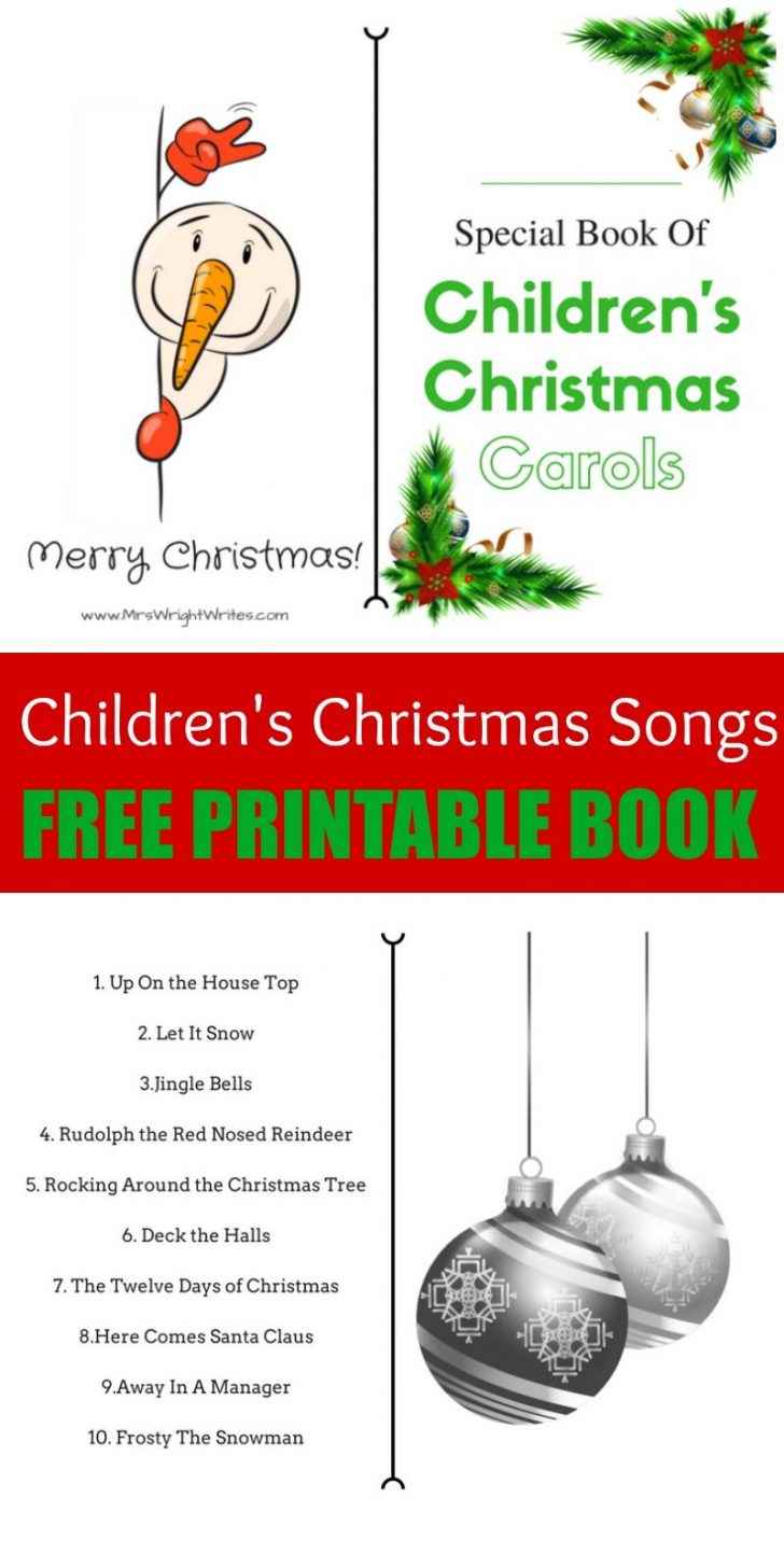 Free Printable Christmas Carols Booklet